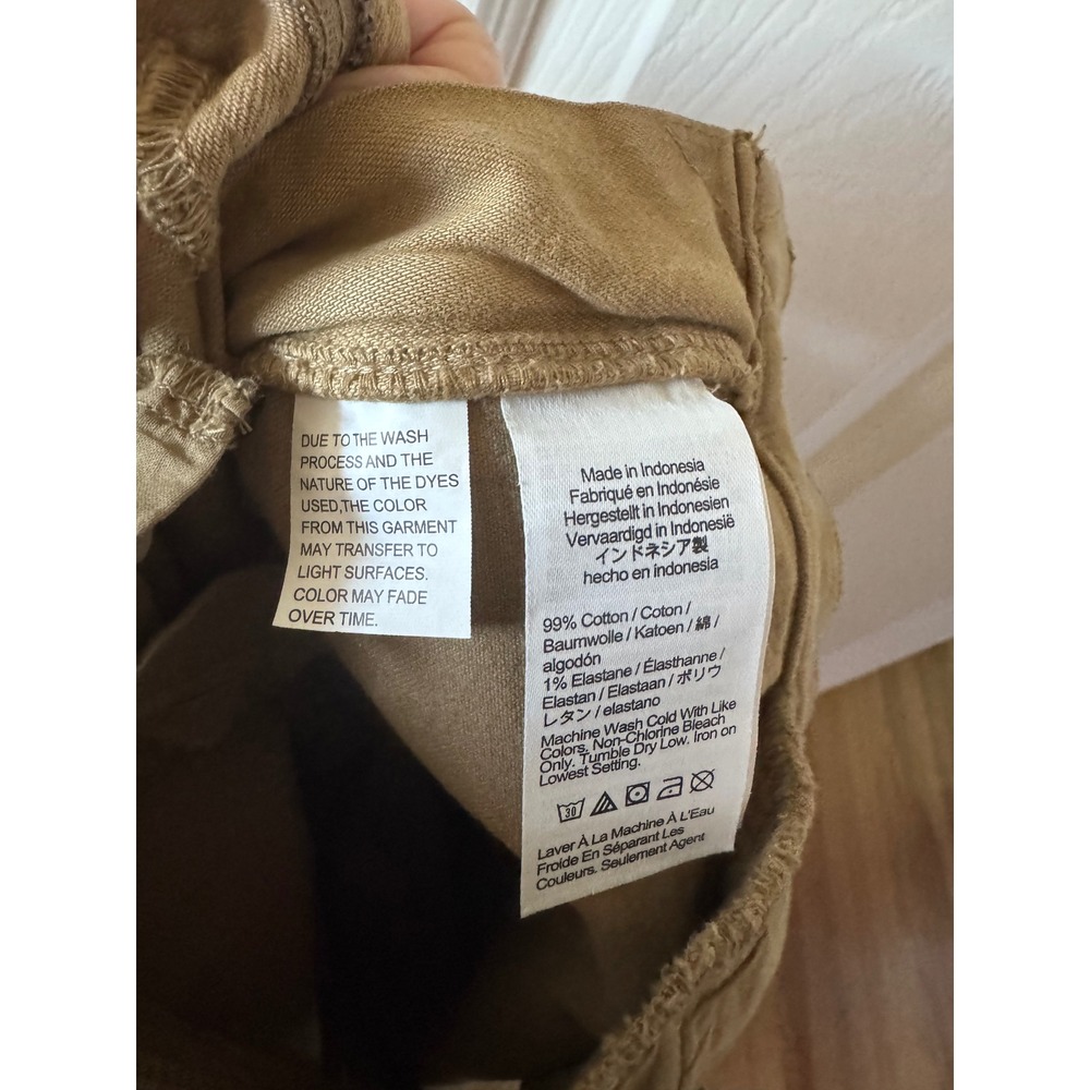 Madewell Emmett‎ Wide-Leg Crop Pants Women Size Petite 28 Tan Khaki High Rise - Picture 9 of 11